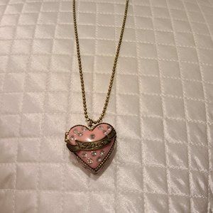 Betsey Johnson locket necklace